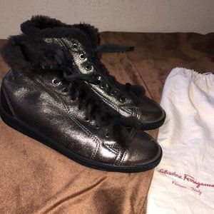 Salvatore Ferragamo Fur Booties